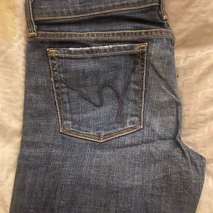 Citizens of humanity cropped denim jeans